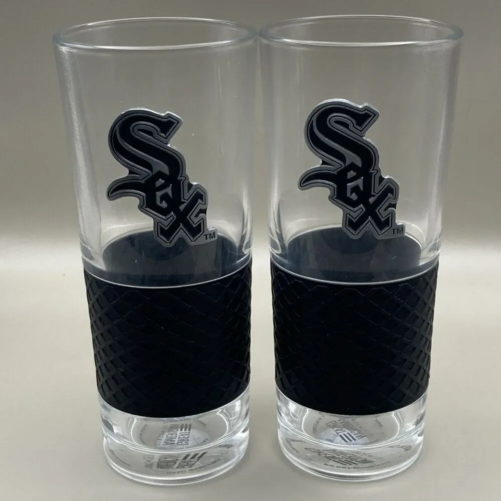 MLB Chicago White Sox Two-Piece 22oz. Stealth Score Pint Glass Set